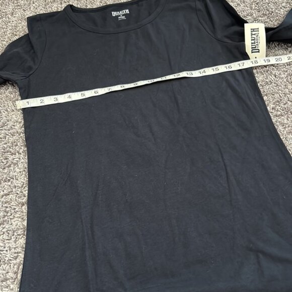 🆕 Duluth long sleeve super soft black to shirt stretchy women’s medium no yank - Picture 5 of 6